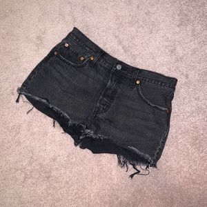 Levi’s Women’s 501 High Waisted Black Shorts